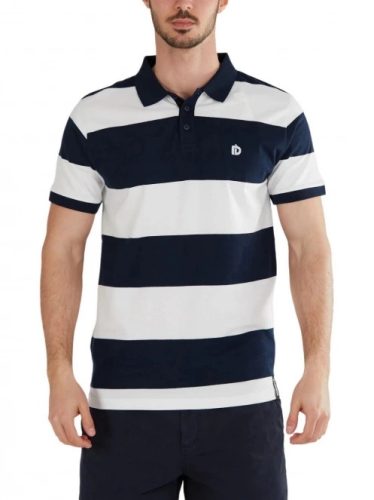 FUNDANGO INCOGNITO STRIPE POLOSHIRT sötétkék Férfi póló