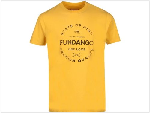 FUNDANGO Basic T Logo-2 T-shirt Férfi póló sárga