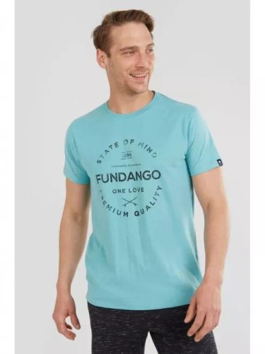 FUNDANGO BASIC T LOGO 4 T-SHIRT aqua blue