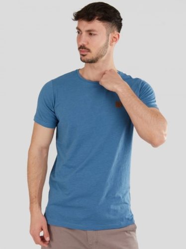 FUNDANGO JAGGY STRUCTURED T-SHIRT kék Férfi póló