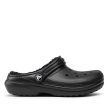 CROCS LINED CLOG  black Férfi papucs