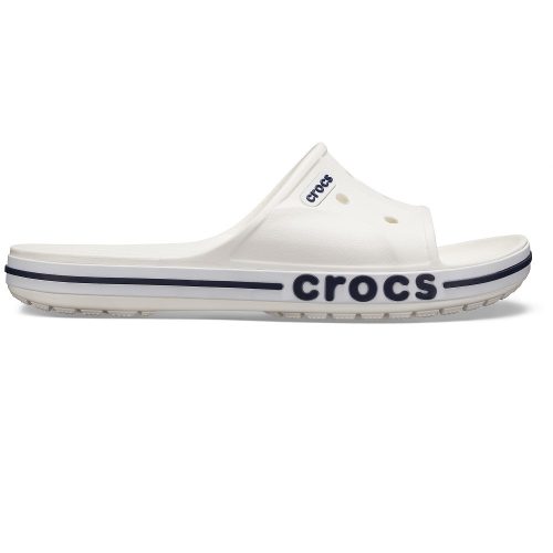 CROCS BAYABAND SLIDE white/navy Unisex papucs