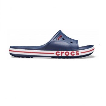 CROCS BAYABAND SLIDE navy/white Unisex papucs