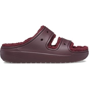 CROCS CLASSIC COZZZY SANDAL dark cherry Női papucs