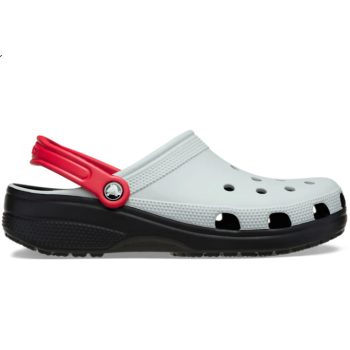 CROCS CLASSIC RETRO SPORT CLOG black/grey/red Férfi papucs