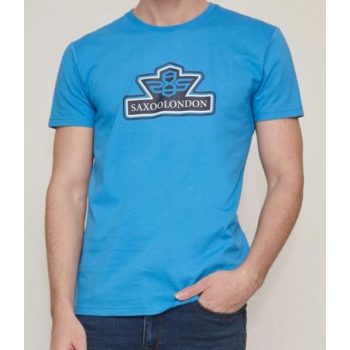 SAXOO LONDON SIERA blue Férfi póló
