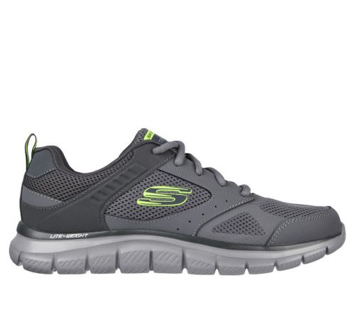 SKECHERS TRACK SYNTAC charcharcoal Gérfi cipő