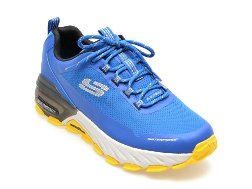 SKECHERS MAX PROTECT  FAST TRACK blue/yellow Férfi cipő