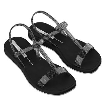 IPANEMA GLOW TRENDY black/glitter/silver Női szandál
