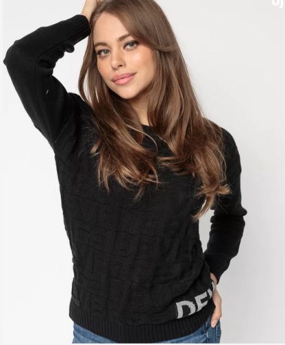 DEVERGO Női kötött pulcsi fekete