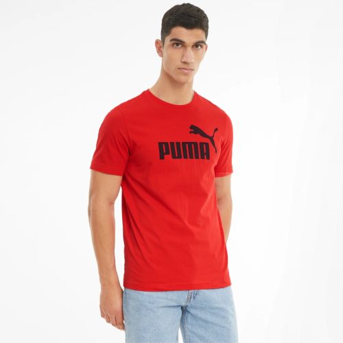 PUMA ESS LOGO TEE red Férfi póló 