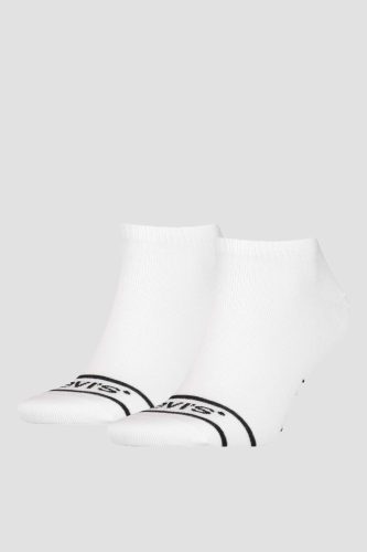 LEVIS LOW CUT SPORT 2P black Unisex zokni fehér