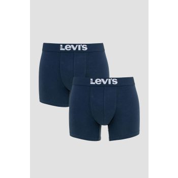 LEVIS MEN SOLID BASIC BOXER 2P Férfi alsó sötétkék