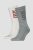 LEVIS REG CUT WASH LOGO 2P grey/white Unisex zokni