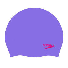 SPEEDO MOULDED SILICONE CAP JUNIOR purple/red