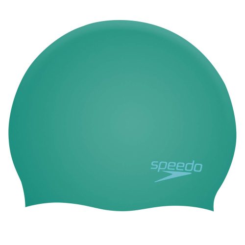 SPEEDO PLAIN MOULDED SILICONE CAP JUNIOR úszósapka zöld