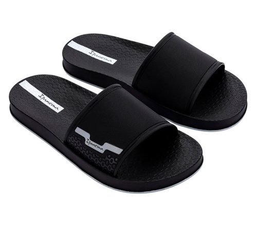 IPANEMA SPORTY black/black/white unisex papucs