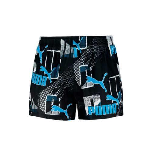 PUMA SWIM MEN PRINT PUMA LOGO SHORT SHORTS 1P fekete