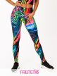 FRENETIC COLOR-01 mintás, extra magas derekú sport leggings