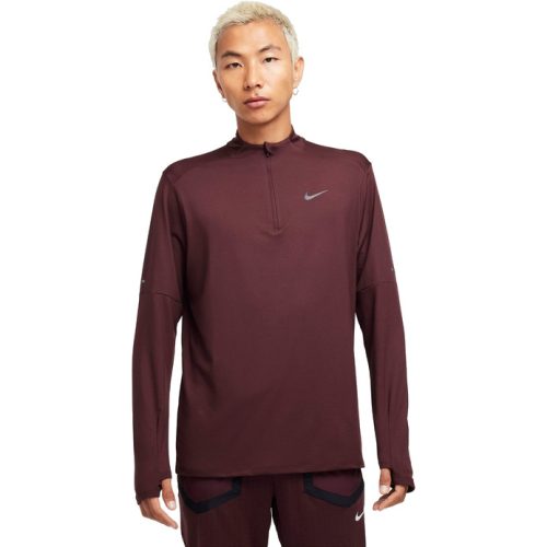 NIKE ELEMENT M DRI-FIT burgundi Félig cipzáras Férfi Futófelső