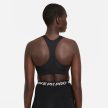 NIKE Dri-FIT Swoosh Medium-Support Graphic black Női Sportmelltartó