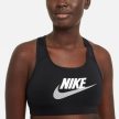 NIKE Dri-FIT Swoosh Medium-Support Graphic black Női Sportmelltartó