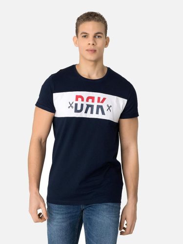 DORKO SPORTIVO T-SHIRT MEN navy-white-blue Férfi póló