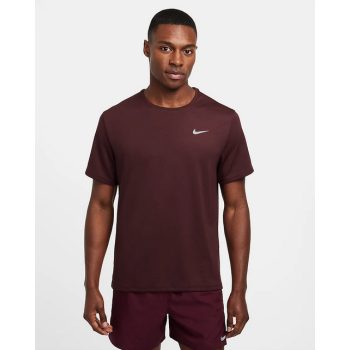   NIKE MILLER MEN'S DRI-FIT UV SH burgundi Férfi futó póló