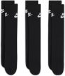 NIKE SPORTSWEAR EVERYDAY ESSENTIAL CREW SOCKS (3PAIRS) black