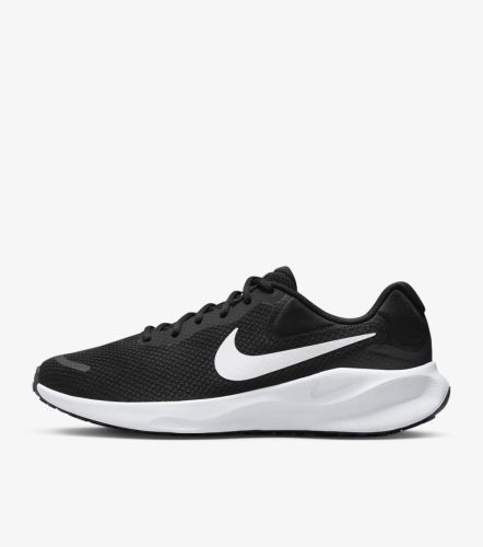 NIKE REVOLUTION 7 black/white Férfi futó cipő