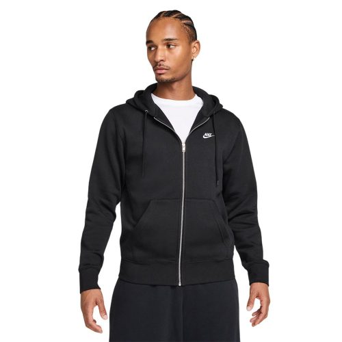 NIKE M CLUB BB FZ HOODIE black Férfi pulóver