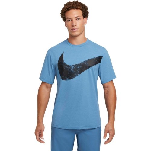 NIKE HYVERSE SWOOSH MEN'S DRI-FIT blue Férfi training póló