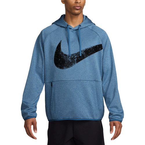 NIKE MEN'S THERMA-FIT PULLOVER blue Férfi kapucnis felső