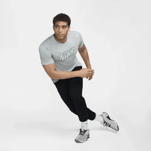 NIKE MENS DRI-FIT FITNES T-SHIRT grey Férfi trainig póló