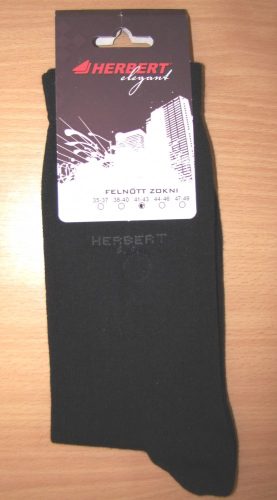 HERBERT Elegant boka zokni sötétszürke
