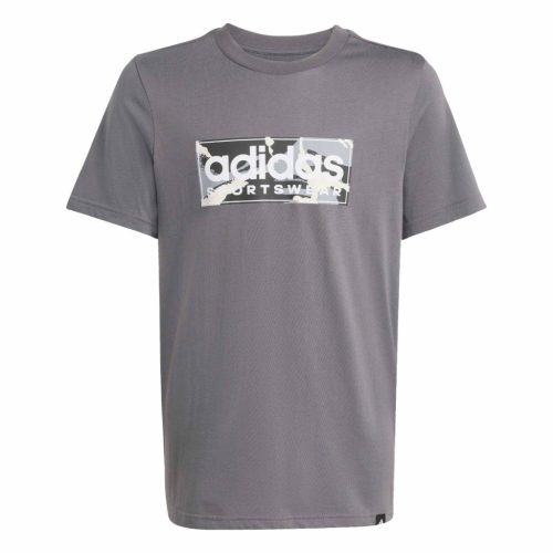 ADIDAS B CAMO LIN gray kamasz póló