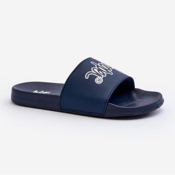 LEE COOPER LCW-24-42-2481M navy/white Férfi papucs