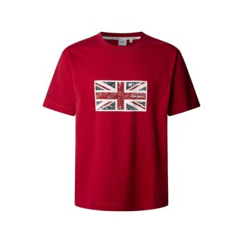 PEPE JEANS UNION TEE red Férfi póló