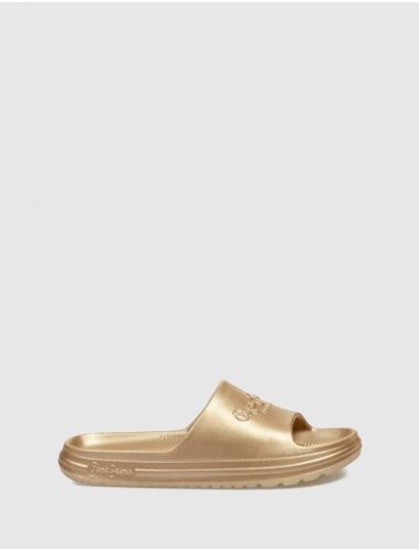 PEPE JEANS BEACH SLIDEMET W gold Női papucs