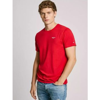 PEPE JEANS ORIGINAL BASIC 3 N red Férfi póló