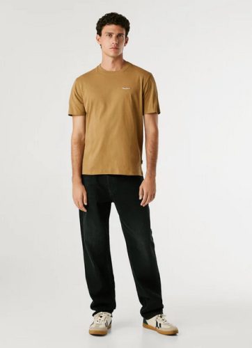 PEPE JEANS CONTRAST CONNOR camel beige Férfi póló