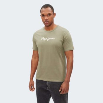 PEPE JEANS EGGO N military green Férfi póló