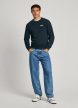 PEPE JEANS SAM CREW blue Férfi pulóver
