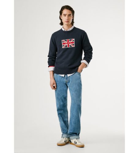 PEPE JEANS PATRICK dulwich blue Férfi kötött pulóver 