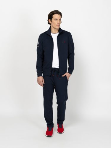 HEAVY TOOLS TELMES navy Férfi cipzáros pulóver