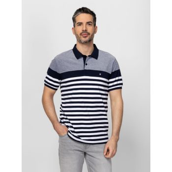 HEAVY TOOLS DORSO navy Férfi galléros póló