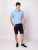 HEAVY TOOLS WETROS25 navy Férfi vászon short